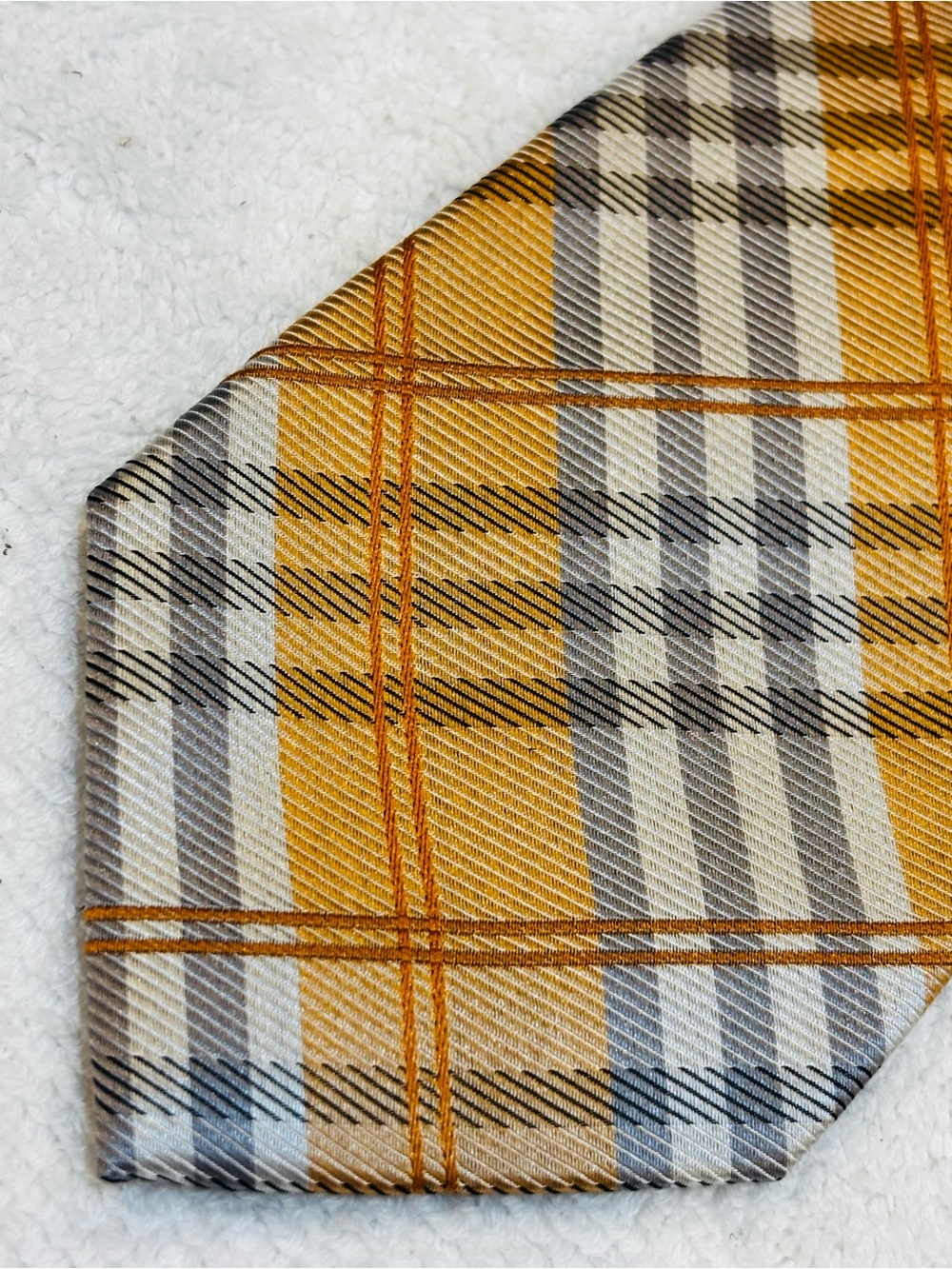 croft & barrow Yellow Plaid Men’s Dress Tie